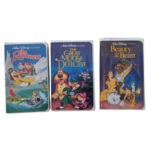 Disney Black Diamond Collection VHS Tape Lot of 3 Vintage Rare - Picture 1 of 6